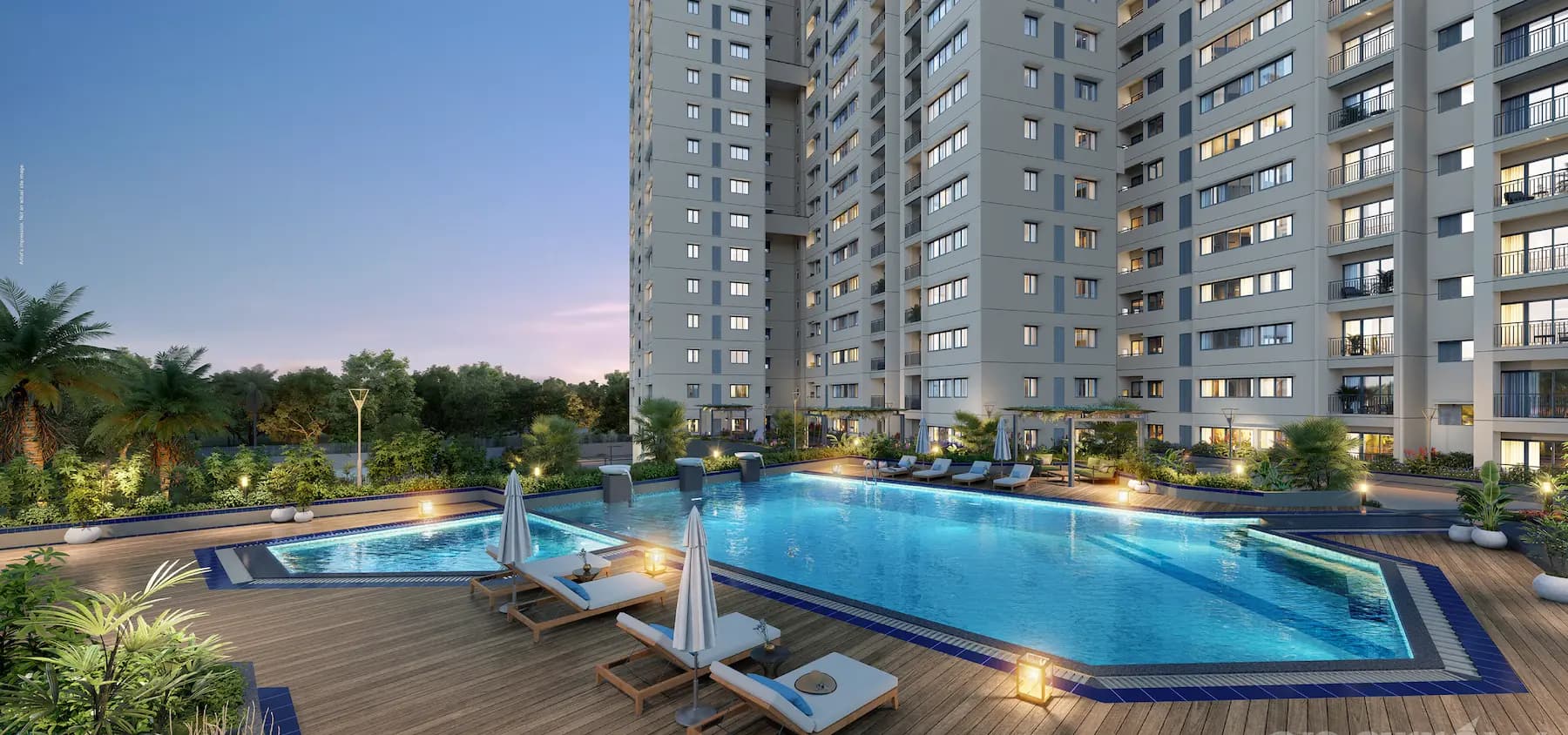 Aerial view of Godrej Azure near OMR